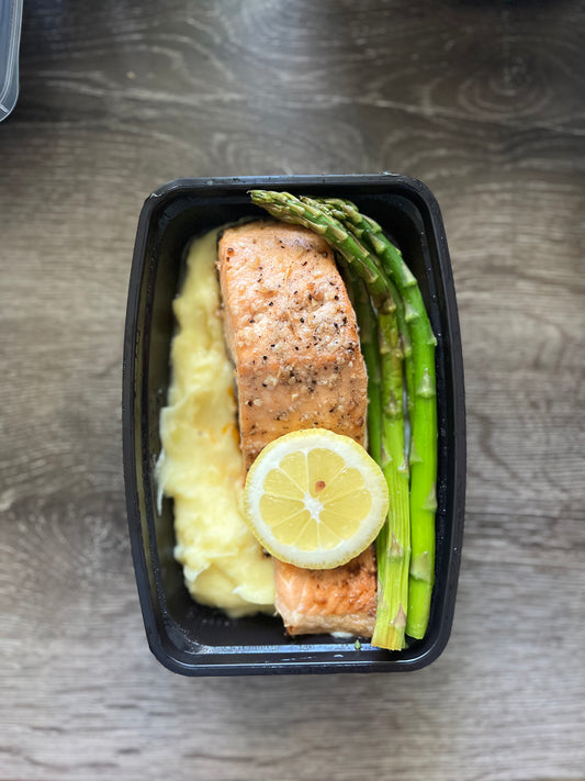 Garlic pepper salmon